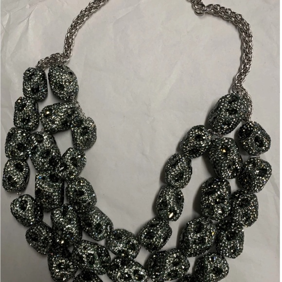 Special edition Atelier Swarovski Extravagant Collar Necklace in dark gray. - Picture 6 of 11